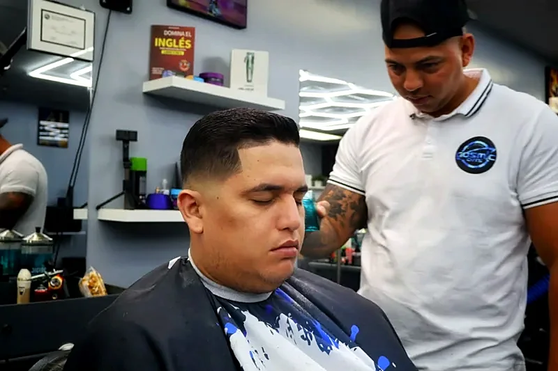 Fade haircut by Cosmic Cuts